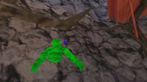 A Green Man Is Flying In The Air Wallpaper