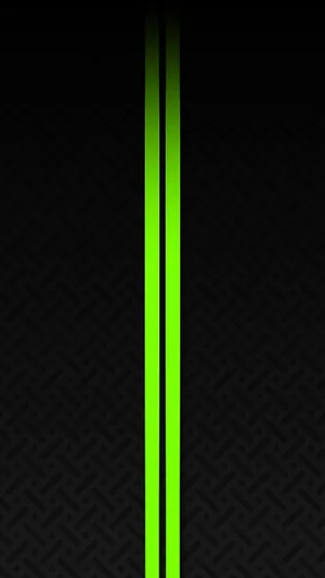 A Green Neon Line On A Black Background Wallpaper