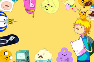 A Group Of Iconic Animated Tv Series Characters Gathered Together. Wallpaper