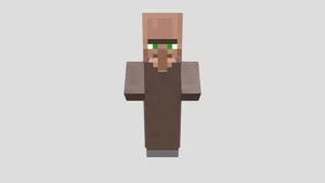 A Group Of Minecraft Villagers Gathered In A Village Square Wallpaper