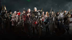 A Group Of People In Armor Standing Together Wallpaper