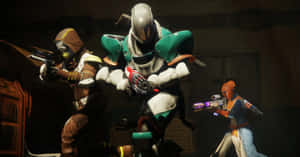 A Group Of Powerful Destiny Characters In Epic Battle Stances. Wallpaper