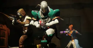 A Group Of Powerful Destiny Characters In Epic Battle Stances. Wallpaper