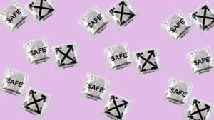 A Group Of Small Plastic Bags With The Word Safe On Them Wallpaper