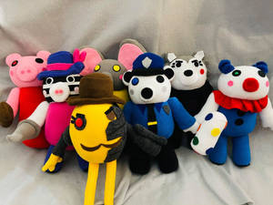 A Group Of Stuffed Animals Wallpaper