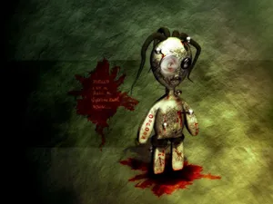 A Group Of Unique Handmade Voodoo Dolls Wallpaper