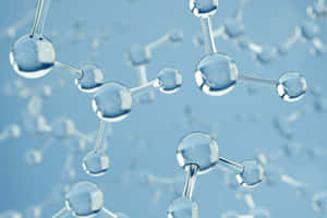 A Group Of Water Molecules In The Air Wallpaper