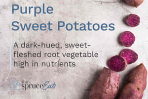 A Healthy And Delicious Bowl Of Mashed Purple Sweet Potato. Wallpaper