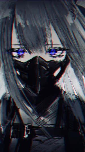 A Heartbroken Anime Girl, Shedding Silent Tears Wallpaper