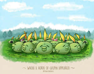 A Horde Of Gulpin Wallpaper