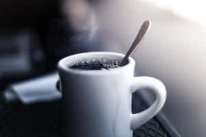 A Hot Cup Of Black Coffee Wallpaper