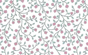 A Joyful Display Of Pink Floral Vines Wallpaper
