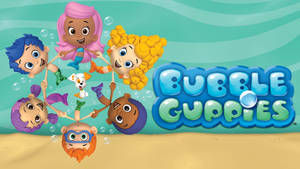 A Joyful Gathering Of Bubble Guppies Characters Wallpaper