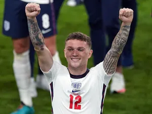 A Joyful Moment With Kieran Trippier Wallpaper