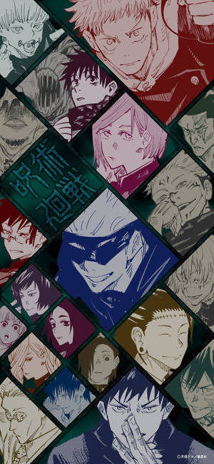 A Jujutsu Kaisen Collage - Unleash Your Magic Wallpaper