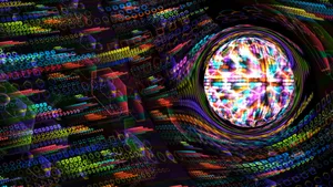 A Kaleidoscope Of Rapidly Changing Visuals And Emotions Evoked During An Intense Dmt Experience Wallpaper