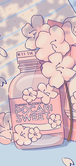 A Kawaii Japanese Cat In A Kimono Wallpaper