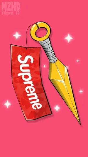 A Knife With The Word Supreme On It Wallpaper