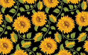 A Laptop Surrounded By A Beautiful Range Of Plants, Perfect For Nature-lovers. Wallpaper