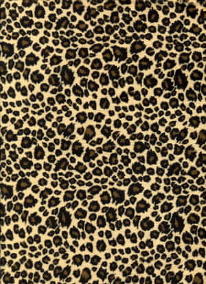 A Leopard Print Fabric With Black And Brown Stripes Wallpaper