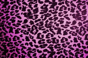 A Leopard Print Wallpaper In Pink And Black Wallpaper