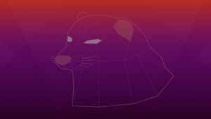 A Lion Head With A Purple Background Wallpaper