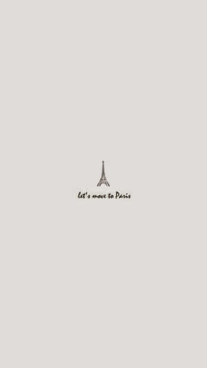 A Logo With The Words'let Me Come To Paris' Wallpaper