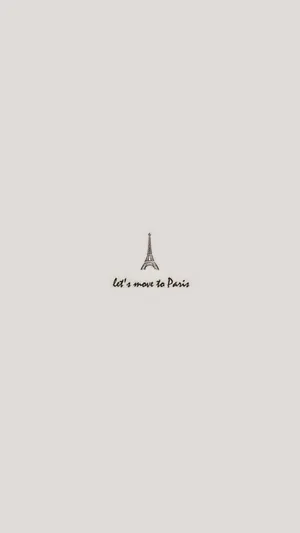 A Logo With The Words'let Me Come To Paris' Wallpaper