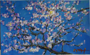 A Look At Van Gogh's Landmark Painting Of Almond Blossoms Wallpaper