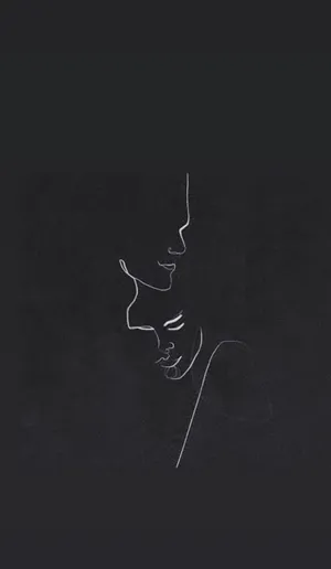 A Loving Black Couple Expressing Affection Wallpaper