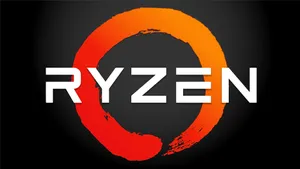 A M D Ryzen Logo Black Background Wallpaper