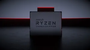 A M D Ryzen Threadripper Processor Dark Background Wallpaper