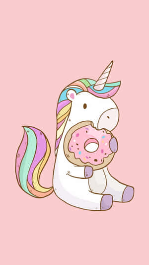 A Magical Cute Unicorn In A Dreamy Land Wallpaper