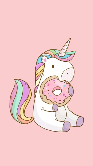 A Magical Cute Unicorn In A Dreamy Land Wallpaper