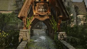 A Magical Evening In Hogsmeade Village Wallpaper