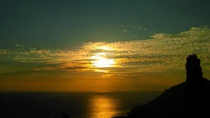 A Magical Sunset Hues Sky Wallpaper