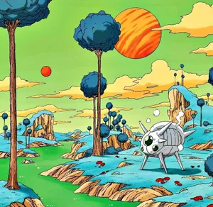 A Magnificent View Of The Namek Nexus Wallpaper