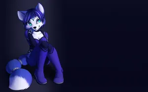 A Majestic Fox From An Anime World Wallpaper