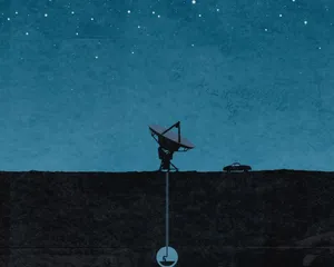 A Majestic Radio Telescope Scanning The Sky Wallpaper