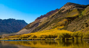 A Majestic View Of The High Sierra Mountain Range In California, Usa Wallpaper