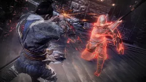 A Majestic View Of The Wo Long Fallen Dynasty Ruins At Sunset Wallpaper