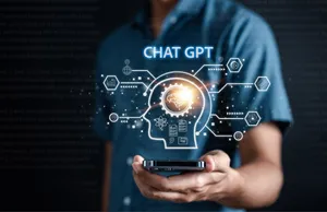 A Man Holding A Phone With The Word Chat Gtt On It Wallpaper