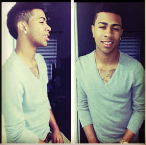 A Man In A Blue Sweater Wallpaper