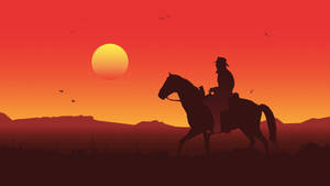 A Man On A Horse Wallpaper