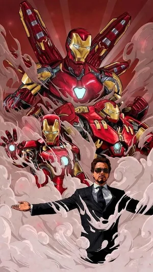 A Marvelous Fan Art Creation Featuring Iron Man Wallpaper