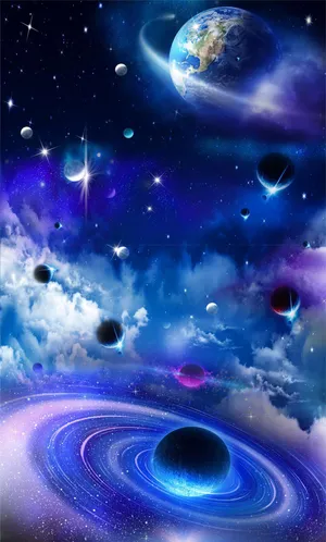 A Mesmerizing 3d Galaxy Wallpaper
