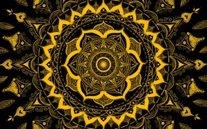 A Mesmerizing Display Of Vibrant Psychedelic Flowers Wallpaper