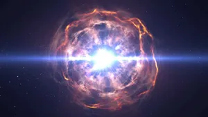 A Mesmerizing Supernova Explosion In Deep Space Wallpaper