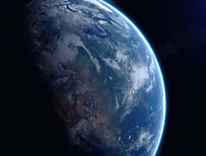 A Mesmerizing View Of Earth From Outer Space Wallpaper