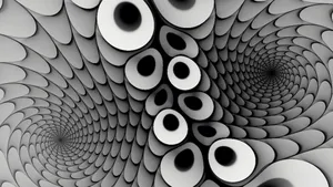 A Mind-bending Optical Illusion With Swirling Patterns Wallpaper